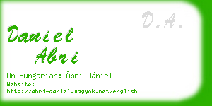 daniel abri business card
