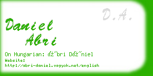 daniel abri business card